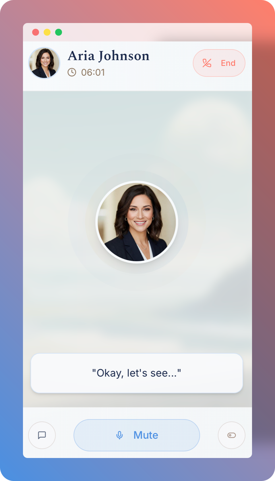 Phone Call Layout